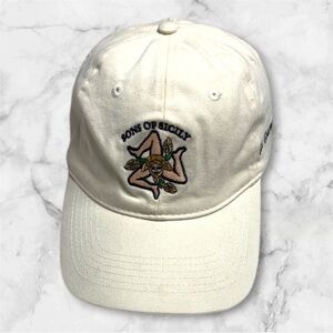 Battaglia Ranch Cream baseball cap hat "Sons of Sicily" logo Trinacria symbol